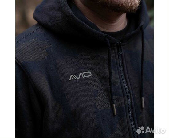 Толстовка на молнии Avid Carp distorion Camo zip