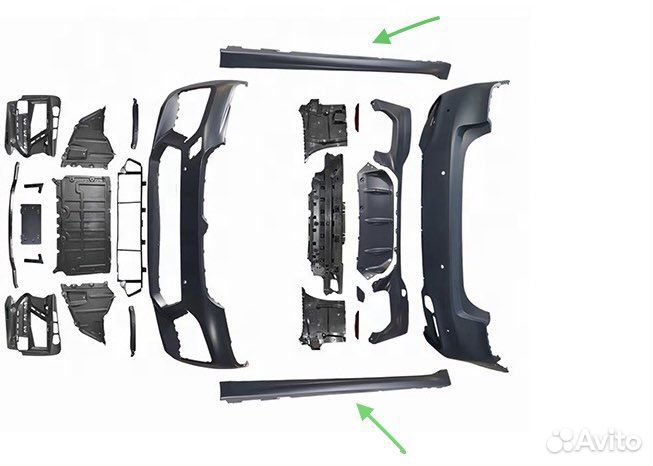 Пороги BMW 5 G30