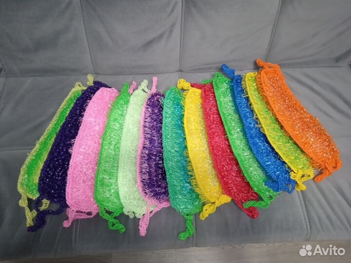 Мочалки ручной вязки