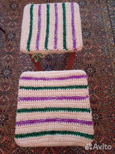 Чехлы на табуретки квадратные