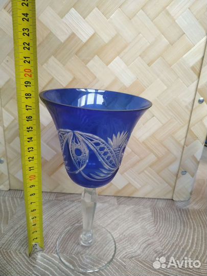 Фужеры СССР резной хрусталь
