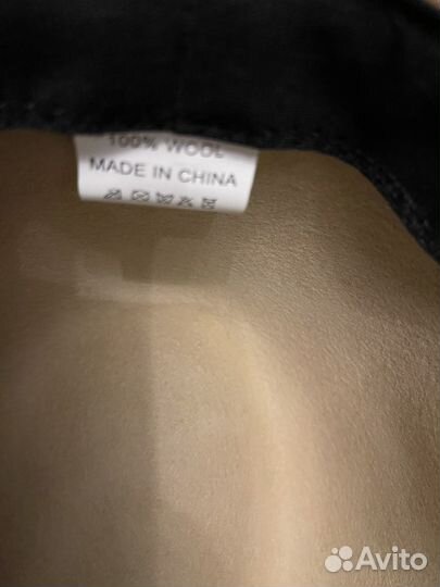 Шляпка осень/ зима с большими полями, 100% шерсть