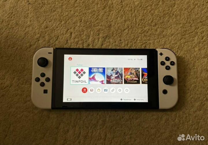 Прошитый (Чип) Nintendo Switch/300 Игр/160GB/Glass