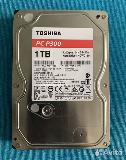Жесткий диск SSD HDD