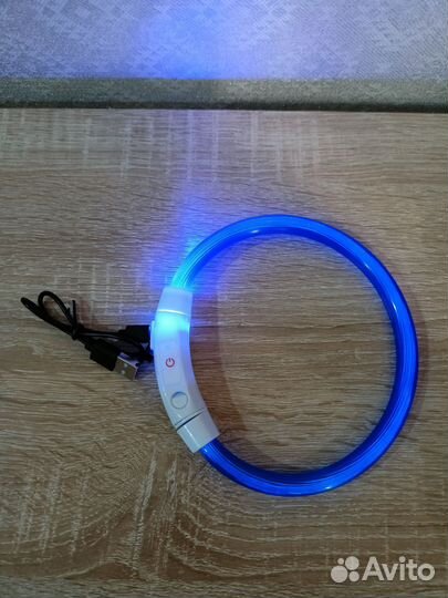 Ошейник для собак нейлоновый светящийся