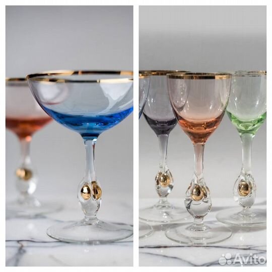 Винтажные фужеры и рюмки Злата Сюзанна
