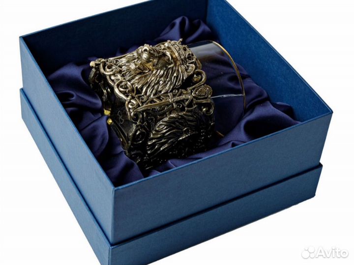 Бокал для виски «Лев» в подарочной коробке