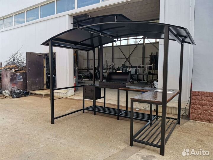 Мангал с крышей