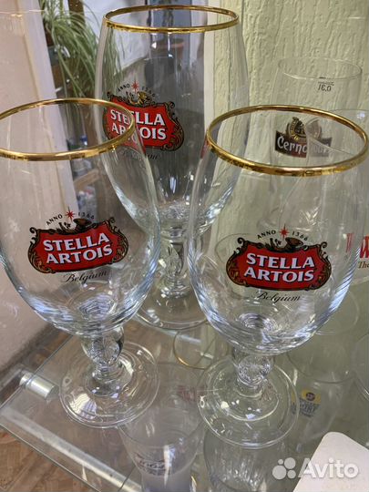 Бокалы stella artois 0.5, 0.33