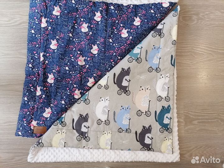 Плед детский плюшевый на выписку Amarobaby