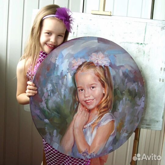 Портрет маслом на холсте