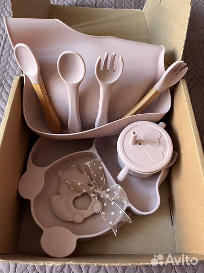 Набор силиконовой посуды новый