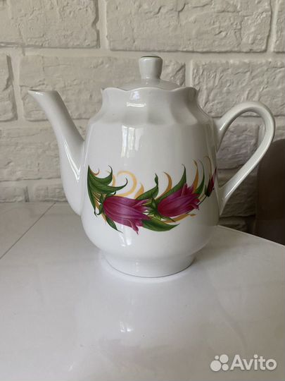 Чайник заварочный СССР Добрушский фарфор