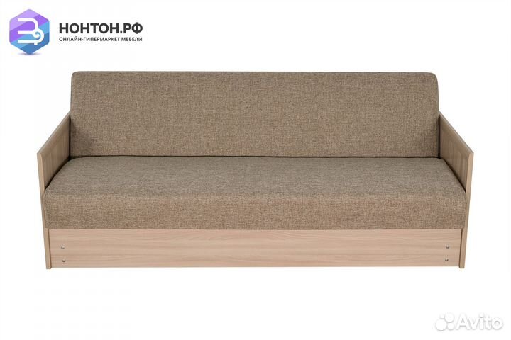 Диван книжка Ручеек-Ламино темно-бежевый