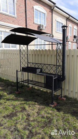 Мангал с печкой