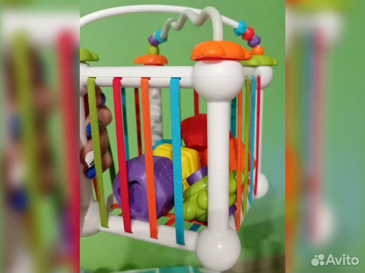 Сортер монтессори - куб с резинками