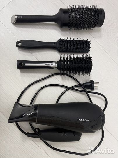 Фен Polaris для сушки волос,плойка Remington