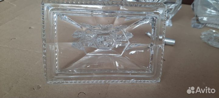 Хрустальный набор для туалетного столика СССР