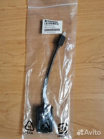 Адаптер Lenovo mini DisplayPort to VGA (0A36579)