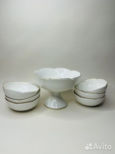 Набор креманка и 6 розеток