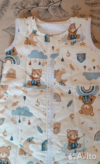 Детский спальный мешок утепленный новый