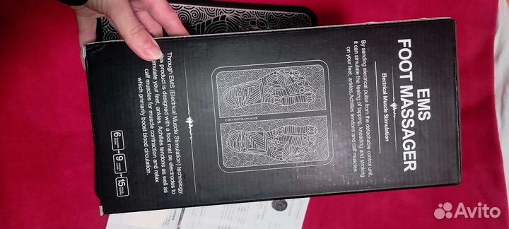 Массажер для ног ems, электрический