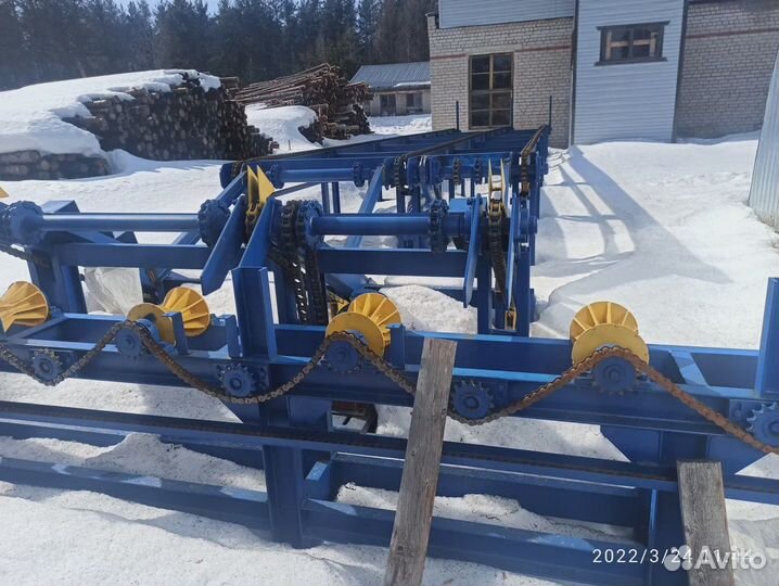 Рольганг приводной (бревнотаска)