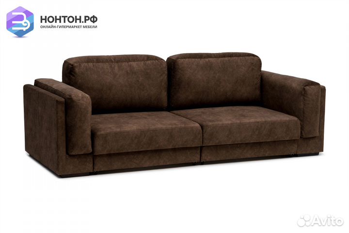 Диван еврокнижка Сорренто коричневый