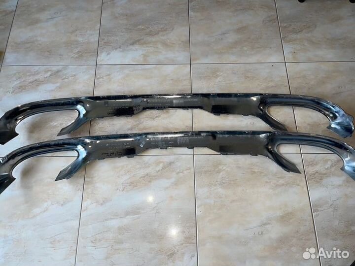 Накладка бампера задняя Mercedes Glc Class X253 С