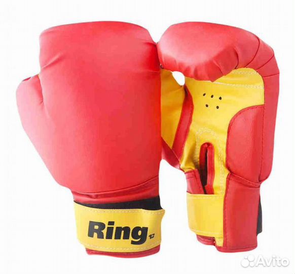 Новые перчатки боксерские Ring П-409 12 унц