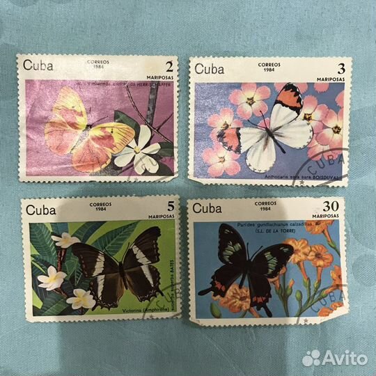 Коллекция марок в альбоме