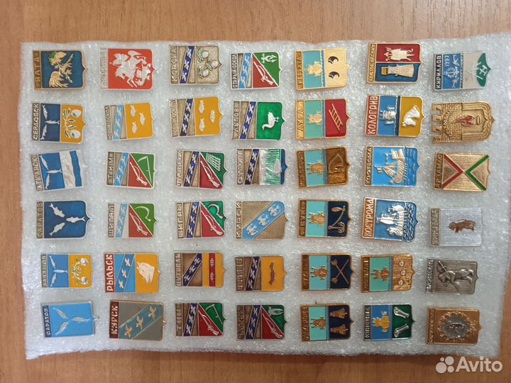 Значки. Гербы. Города. Набор. 360 шт