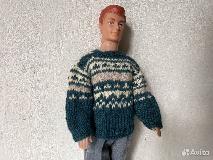 Одежда для кена. Свитер на куклу мужчину