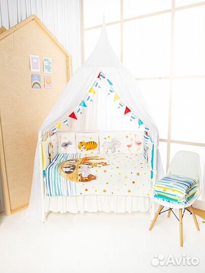 Комплект в кроватку Золотой Гусь «Ковчег» 6 предме