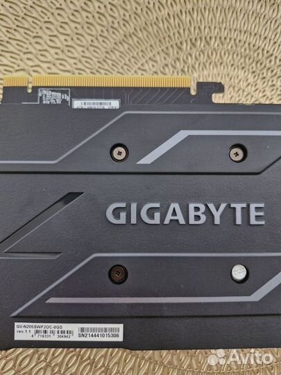 Видеокарта gigabyte GeForce rtx 2060 8 гб