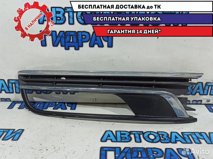 Решетка в бампер левая Volkswagen Passat B7 3AA853