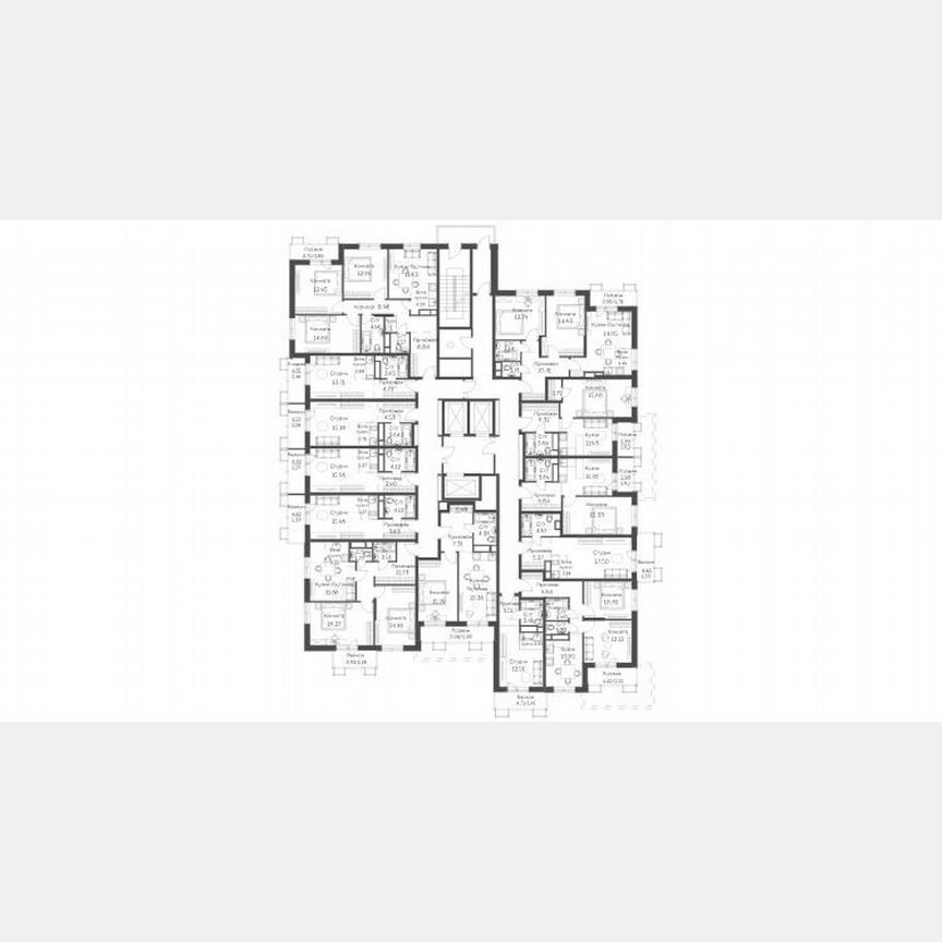 Квартира-студия, 61,3 м², 2/24 эт.
