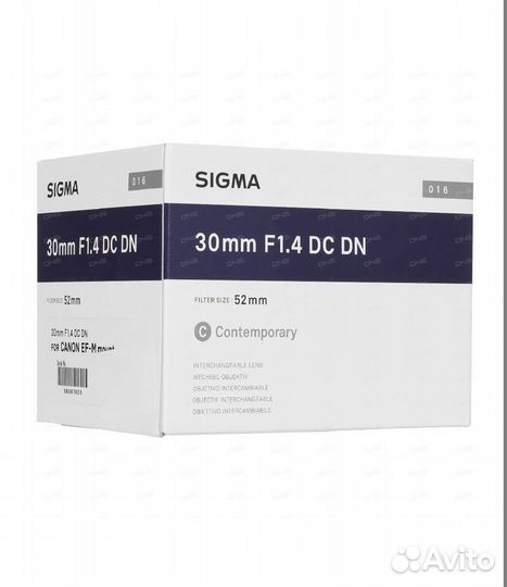 Объектив Sigma AF 30mm f/1.4 Canon