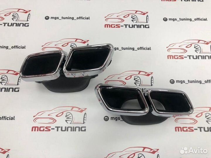 Насадки Mercedes 63AMG W205/222 Хром