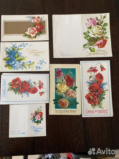Набор поздравительных открыток СССР