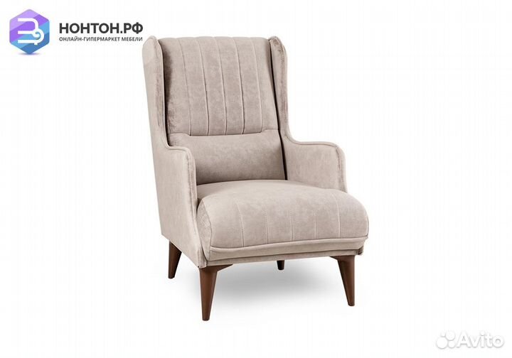 Кресло Болеро серо-бежевое