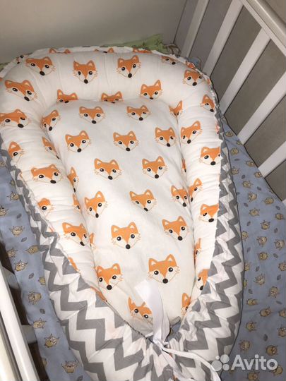 Кокон-гнёздышко для малыша двухсторонний