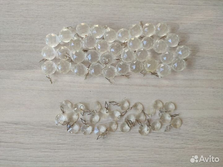 Подвески запчасти для люстры (стекло, пластик)