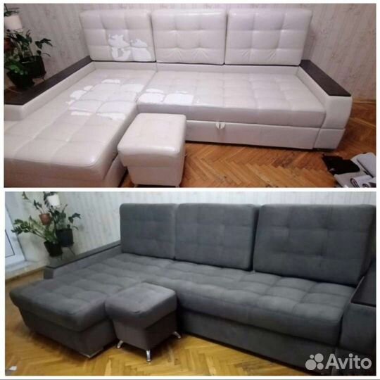 Перетяжка мягкой мебели