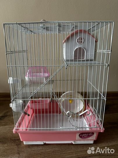 Клетка и колесо для хомячка