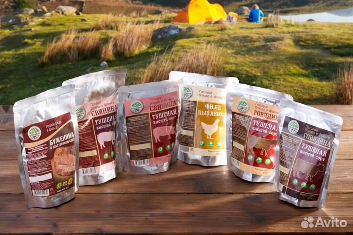 Тушенка и готовые блюда Кронидов и бнп, натурально