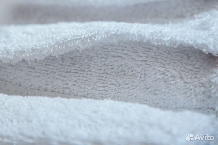 Полотенце махровое, белое, салфетка 30х30