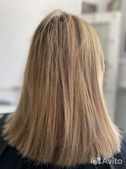 Кератиновое выпрямление волос