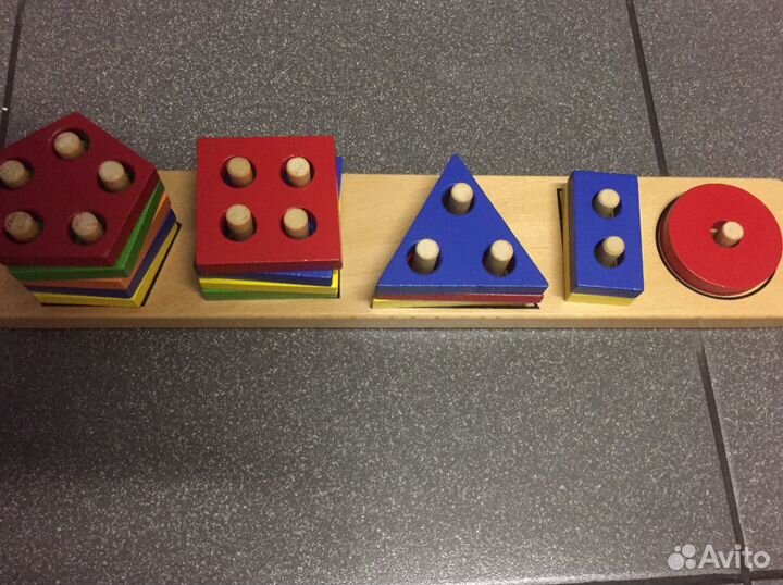 Деревянная игрушка Viga Toys Geometric Block Sorte