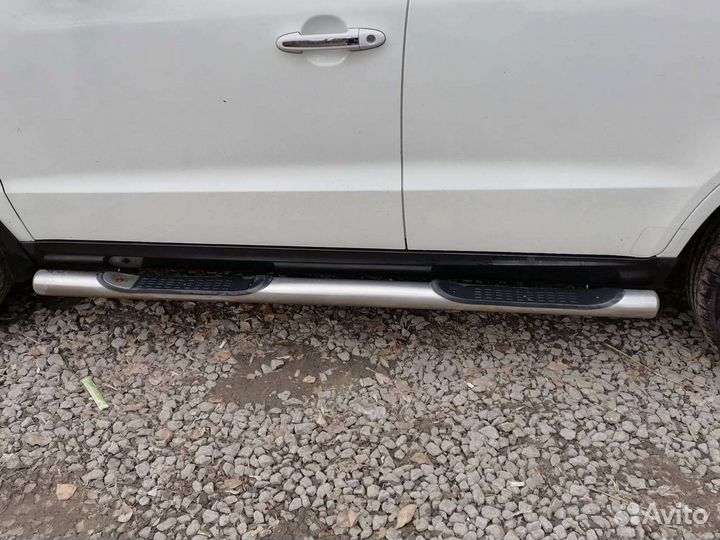 Подножки пороги hyundai santa fe